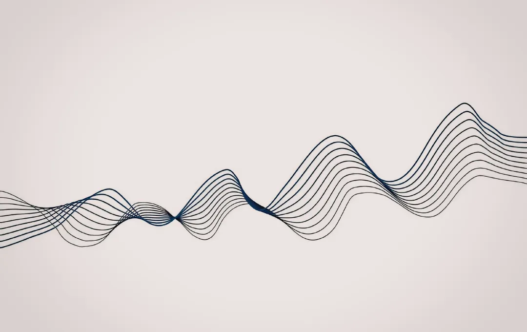 Abstract flowing line waves representing frequency specific microcurrent